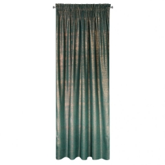 ZASŁONA WELUR VELVET NA TAŚMIE 140X270CM TURKUSOWA
