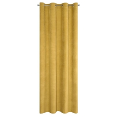 ZASŁONA PRZELOTKI WELUR VELVET 140X250 CM ZŁOTY