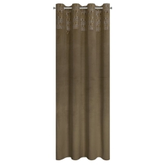 ZASŁONA WELUR VELVET NA PRZELOTKACH 140X250 BEŻOWA