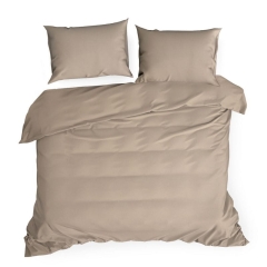 POŚCIEL ŻAKARDOWA BAWEŁNA 160X200 BEŻOWA
