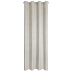ZASŁONA TŁOCZONA PRZELOTKI WELUR 140X250 CM BEŻOWA