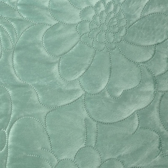 NARZUTA KAPA WELUR VELVET PIKOWANA 230X260 TURKUS