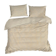 220X200 BEige cotton satin bedding set
