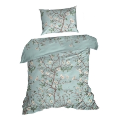 220X200 cotton bedding set MINT FLOWERS