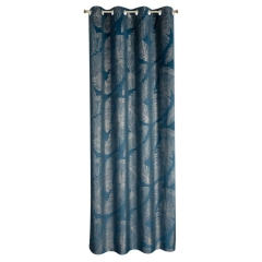 ZASŁONA 140x250 GRANATOWA WELUR VELVET PRZELOTKI