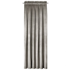 BEŻOWA ZASŁONA WELWETOWA TAŚMA 140X300