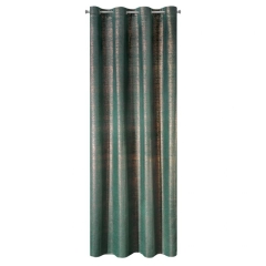 ZASŁONA welwet welur srebrna 140X250 CM Ciemnoturkusowa