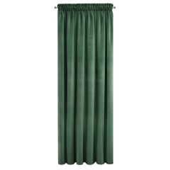 MATOWA ZASŁONA VELVET TAŚMA 140X270 CM ZIELONY