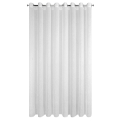 FIRANA NA PRZELOTKACH KÓŁKACH 350X250 CM BIAŁA FIRANKA PÓŁPRZEZROCZYSTA