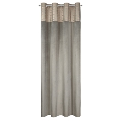 ZASŁONA PRZELOTKI LISTWA WELUR VELVET 40X250 SZARA