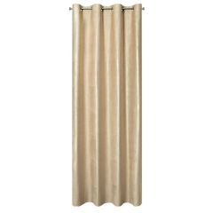 ZASŁONA PRZELOTKI WELUROWA VELVET 140X250 BEŻOWA