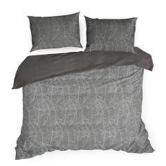 160X200 GRAY printed pattern bedding set