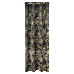 ZASŁONA WELUR VELVET PRZELOTKI 140X250 CM CZARNA