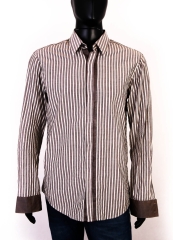 Hugo Boss Orange Mens Shirt Stripes size L