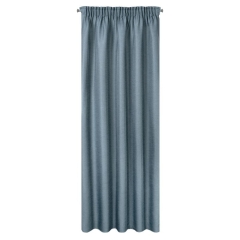 Zasłona na Taśmie 140x175 niebieska welur velvet