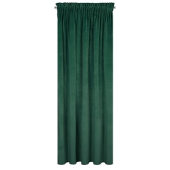 ZASŁONA WELUR VELVET NA TAŚMIE 140X300 ZIELONA
