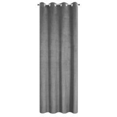 ZASŁONA WYTŁACZANA PRZELOTKI WELUR 140X250 SZARA