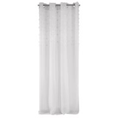 Firana do salonu na przelotkach 140x250 szara