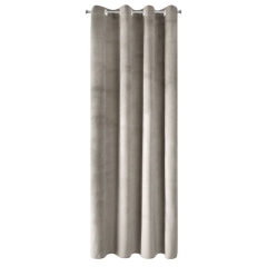 Zasłona gotowa loft velvet 140x250 gruba BEŻ welur