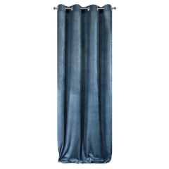 Granatowa zasłona struktura sztruksu EUROFIRANY