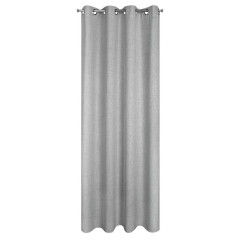 ZASŁONA NATURALNY SPLOT PRZELOTKI 140X250 SREBRNA