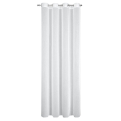 Firana FIRANKA biała gładka elegancka 140X260 koła