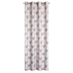 ZASŁONA NA PRZELOTKACH MODNY WZÓR 140X250 FIOLET