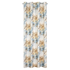 BEŻOWA ZASŁONA Z WELWETU W LIŚCIE PALMOWE WERONA