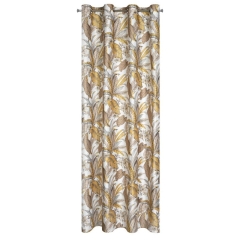 ZASŁONA WELUR VELVET PRZELOTKI LIŚCIE140X250 RUDA