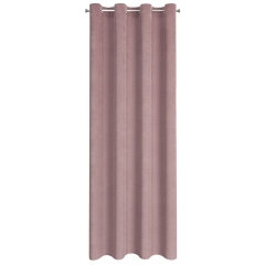 ZASŁONA TŁOCZONA PRZELOTKI WELUR 140X250CM PUDROWA