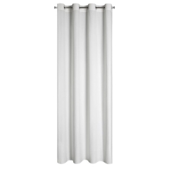 ZASŁONA NA PRZELOTKACH WELUR VELVET 140X250 BIAŁY