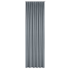 GŁADKA ZASŁONA WELUR VELVET TAŚMA 140X300 GRAFIT