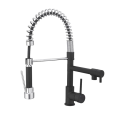 Bateria zlewozmywakowa Bilbrough ruchoma wylewka czarna