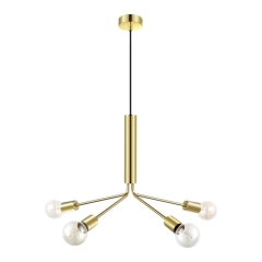Lampa wisząca Ghlin 4-punktowa E27 złota
