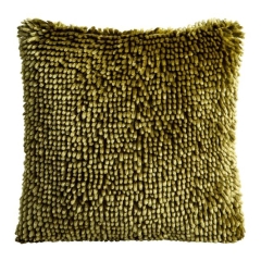 Poduszka Shaggy 40 x 40 cm ciemna oliwka