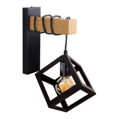 Kinkiet Polux Sweden Wood 1 x 20 W E27
