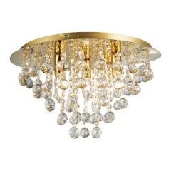 Plafon London Crystal 5 x E14 złoty