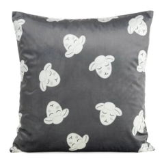 Poduszka Kids 45 x 45 cm biała / stalowa