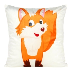 Poduszka Kids 45 x 45 cm biała / pomarańczowa