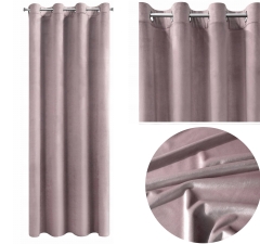 Zasłona Przelotki Welwet Welur 140X250 CM RÓŻOWA