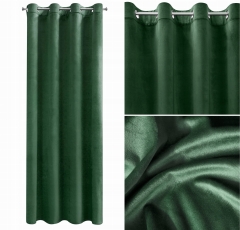 Zasłona Przelotki Welwet Welur 140X250 CM ZIELONA DO SALONU SYPIALNI