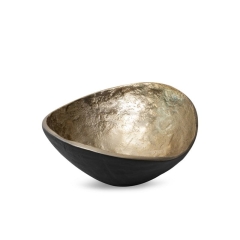 MISA DEKORACYJNA PEDRO1 16X16X8 CM Czarna 2szt