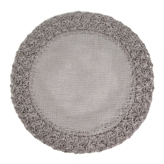 Podkładka na stół mata bohośr. 38cm Szara 6szt