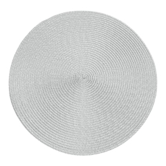 Podkładka na stół mata JUDY śr. 38cm Szara 6szt