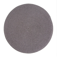 Podkładka na stół mata boho śr. 38cm Szara 6szt
