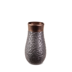 WAZON DEKORACYJNY 17X32 CM STALOWY