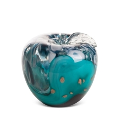 SZKLANA FIGURKA DEKORACYJNA EMILI 12X12X12 CM Kolorowa