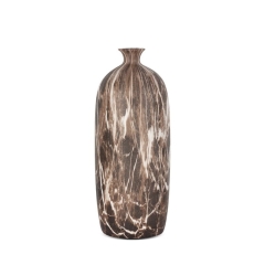 WAZON DEKORACYJNY Frotte BawełnianyKA 13X13X42 CM BRĄZOWY