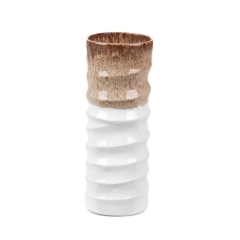 WAZON DEKORACYJNY ERINA 12X31 CM BIAŁY