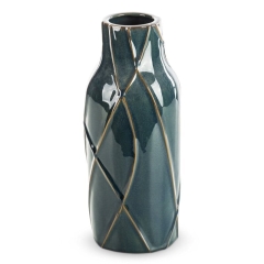 Wazon Dekoracyjny Teo 13 x 30 cm Turkusowy